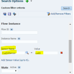 Soa12c – How to locate a composite instance using title and sensors in EM