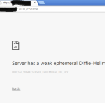 WebLogic : Server has a weak ephemeral Diffie-Hellman public key